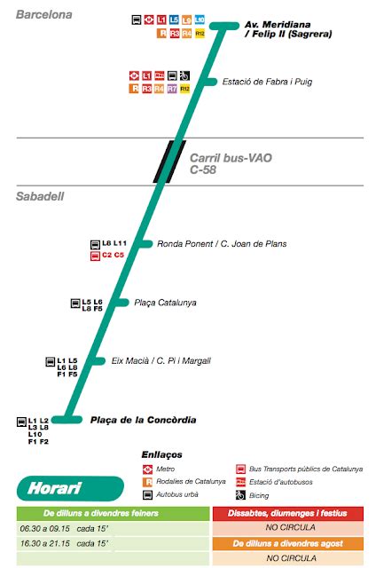 horario bus 55 sabadell|Información de las líneas